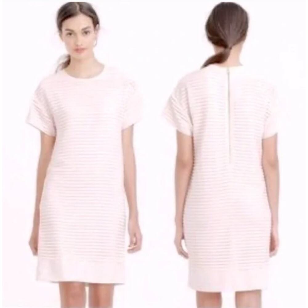 J. Crew Light Pink Pleated Chiffon Dress Size 6